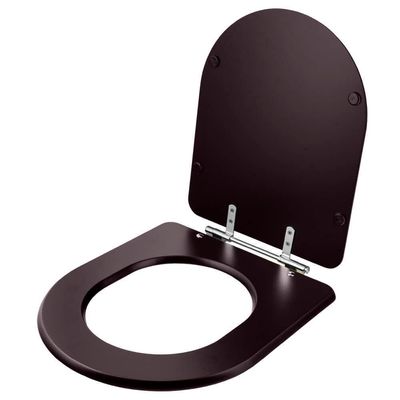 Assento Sanitário Poliester Link Lk Marrom Fosco Para Vaso Deca