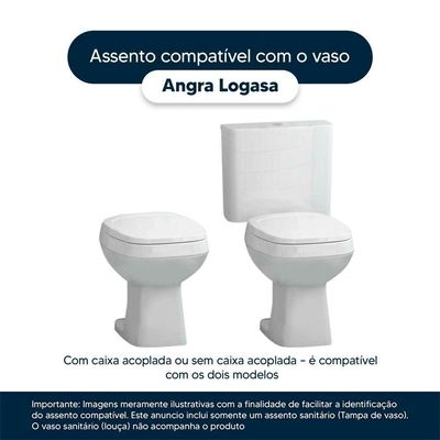 Assento Sanitário Angra Branco Para Vaso Logasa