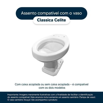 Tampa De Vaso Em Mdf Classica Branco Para Bacia Celite