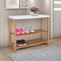 Aparador Balcão Gold Tampo MDF 25mm Maciço Pés Madeira Branco