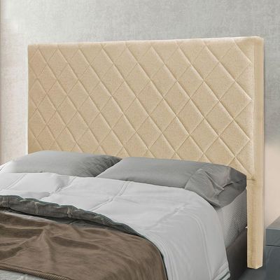 Cabeceira Cama Box King 195 Cm Dubai Linho S04 - D'rossi Cor Dourado