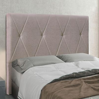 Cabeceira Cama Box Queen 160 Cm Aquilla Linho S04 - D'rossi Cor Areia