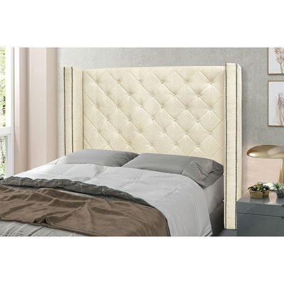 Cabeceira Cama Box Solteiro 90 Cm Vicenza Linho Pérola S04 - D'rossi