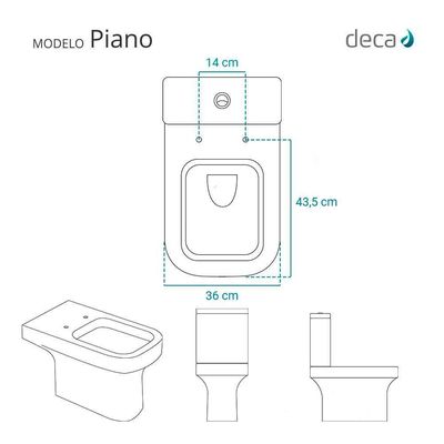 Tampa De Vaso Laqueado Com Fechamento Lento Piano Branco Para Louça Deca Com Ferragem Dourada