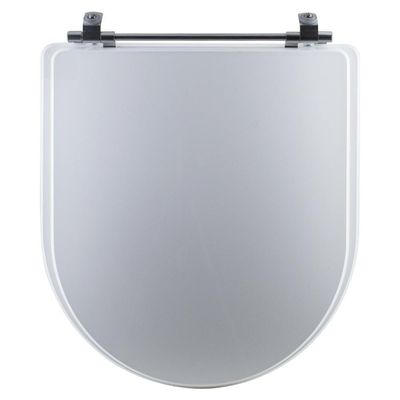Tampa Vaso Sanitário Madeira Laqueada Calypso Branco Para Bacia Incepa
