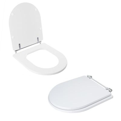 Tampa Vaso Sanitário Madeira Laqueada Calypso Branco Para Bacia Incepa