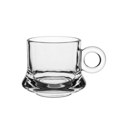 Jogo 12 XícarasDe Café Caneca Vidro Robusta Lisa 85ml Em Casa Tem
