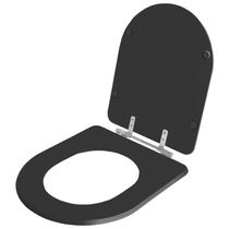 Assento Sanitario Nexo Preto Para Vaso Roca