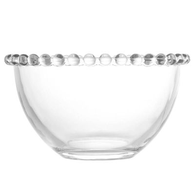 Kit 4 Bowls de Vidro Cristal Wolff Pearl 400ml Tigelas Servir Doces Sobremesas Frutas
