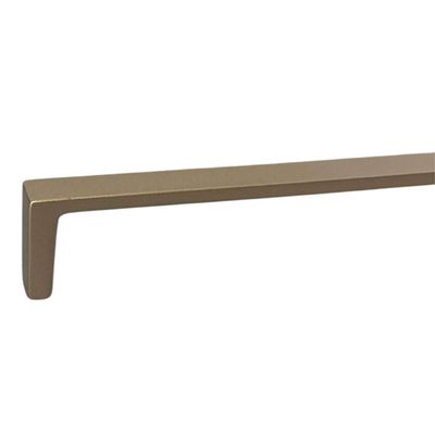Kit 15 Puxadores Retos Dourado 256mm para Móveis Torralba Oeiras Armários Gavetas