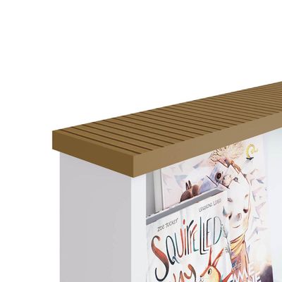 Cômoda Infantil Branca com 4 Gavetas 1 Porta e Espelho House MDP Art In Móveis
