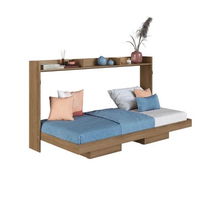 Cama de Solteiro Articulável Horizontal Mel Hanover MDP Dobrável Decoração Art In Móveis