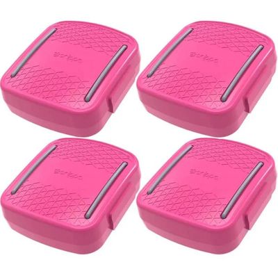 4 Porta Cotonetes Portátil Rosa para Viagem Elástico Interno Porta Acessórios Crippa