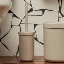 Escova Sanitária com Suporte Bold Ou Bege 9,8x34,5cm Vassoura para Vaso Sanitário Banheiro