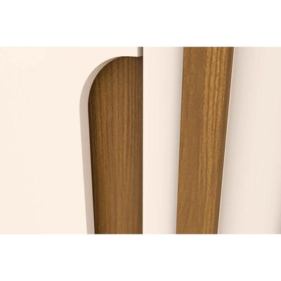 Guarda Roupa Casal 6 Portas (2 c/ Espelho) e 6 Gavetas Napoli Off White/Nature - Henn