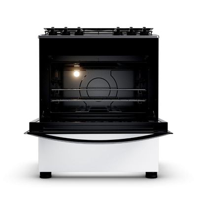 Fogão Brastemp 5 Bocas Mesa Inox BFS5NDB Branco Bivolt