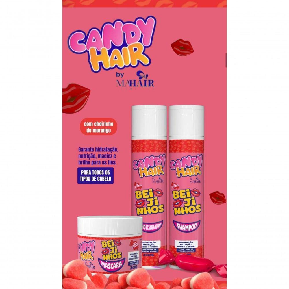Kit Candy Hair Beijinhos Mahair (3 Itens)
