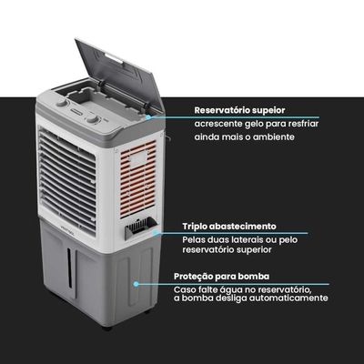 Climatizador 150w 60 Litros Clin60 Pro Cinza 220v - Ventisol