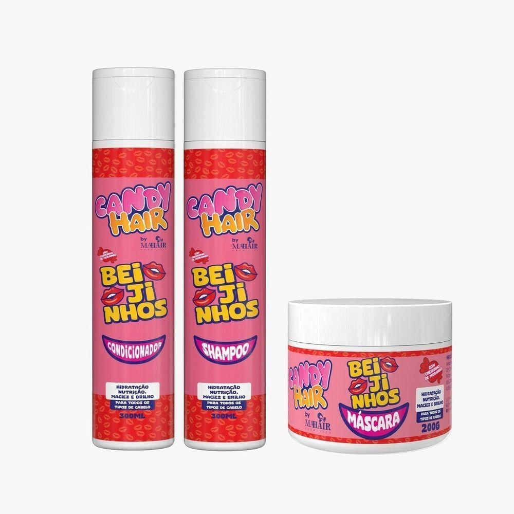 Kit Candy Hair Beijinhos Mahair (3 Itens)