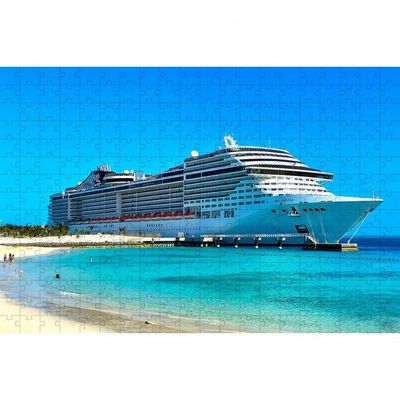 Kit 2 Quebra-cabeça Inclusivos Navios Em 24 Peças Grandes