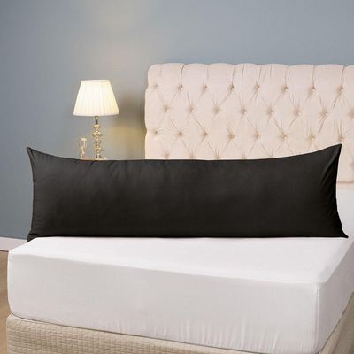 Kit 2 Fronhas Para Travesseiro De Corpo Slim 1,50cm X 50cm - Preto