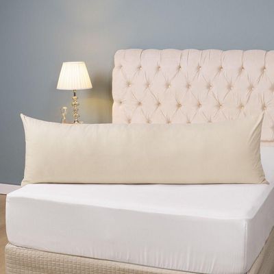 Kit 2 Fronhas Para Travesseiro De Corpo Slim 1,50cm X 50cm - Bege