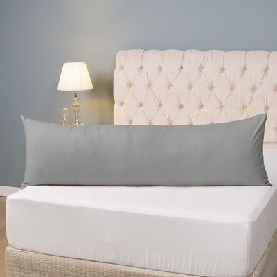 Kit 2 Fronhas Para Travesseiro De Corpo Slim 1,50cm X 50cm - Cinza