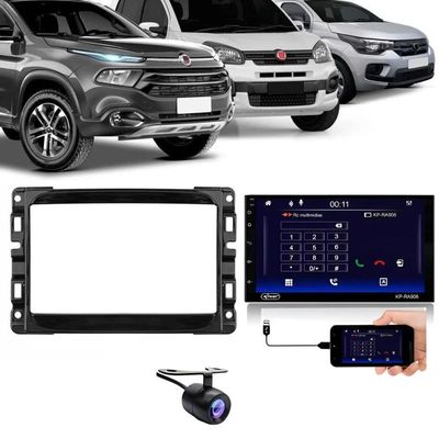 Central Multimidia Fiat Mobi Carplay Android Auto Bp