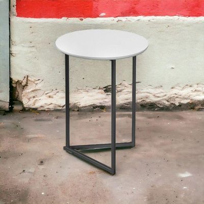 Mesa Lateral Decorativo Redonda Luxo Jade