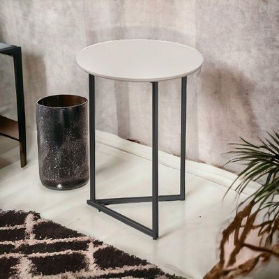 Mesa Lateral Decorativo Redonda Luxo Jade