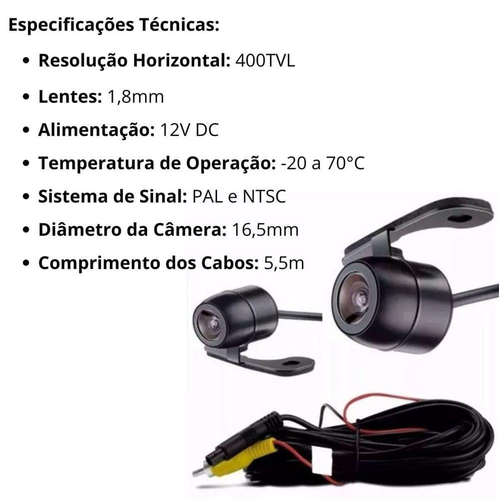 Central Multimídia 2 Din Carplay Android Auto Crossfox 2012-13 Moldura + Câmera