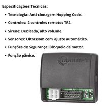 Kit Alarme Tarsafe Tw20 G4 2 Controles + Trava Eletrica 4 Portas