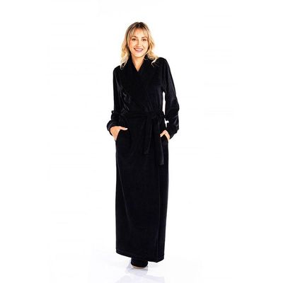 Roupão Longo Vairelli Lady Preto Tamanho P