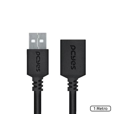 Cabo Extensor Usb A 2.0 M P- F 1m Puamf2-1