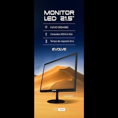Monitor Evolve Ev215 Led 21,5&quot