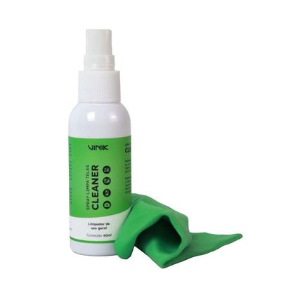 Kit Spray Limpa Telas 60ml + Flanela Vk Cleaner Vinik -