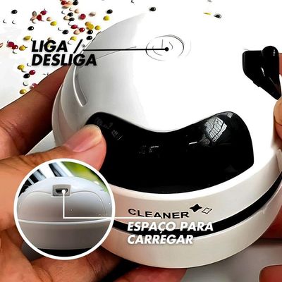 Robô Mini Aspirador Mesa Papa Migalhas Com Coletor Recarregável Usb