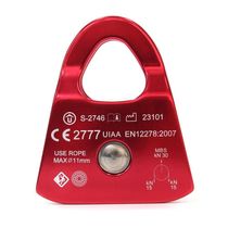 Polia Oscilante 30kn Rolamentada Light Base Chata Usclimb Corda De Até 11mm Ce Uiaa