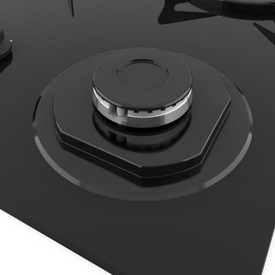 Fogão Cooktop 4 Bocas Mesa Em Vidro Preto Fogatti Esmaltado 27000101-02 Bivolt