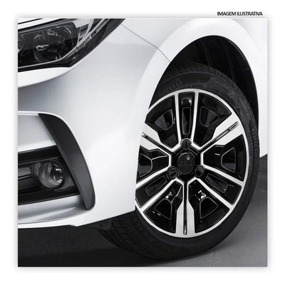 Jogo De Calota Kwid Outsider 2023 Aro 14 Pressão Preto E Prata