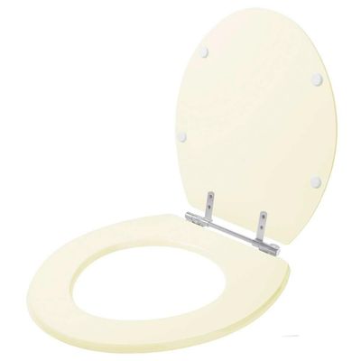 Assento Sanitário Laqueado Liberty Marfim Para Louça Santamarina