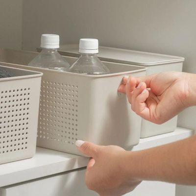 Kit 8 Caixas Organizadoras Multiuso 6,6L Cestos Retangulares