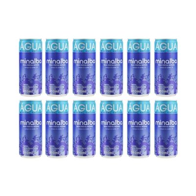 ÁGUA MINERAL SEM GÁS MINALBA GERANDO FALCÕES 269ML PACK-12UN