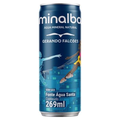 ÁGUA MINERAL SEM GÁS MINALBA GERANDO FALCÕES 269ML PACK-12UN
