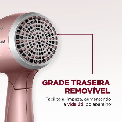 Secador de Cabelos Travel Golden Rose Mondial SC-47-GR Bivolt
