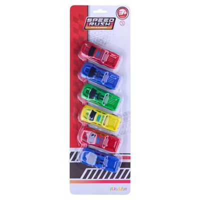 Kit 6 Carros Drive Racing Play&Fun