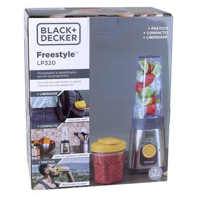 Liquidificador Blender 2 em 1 Black & Decker FreeStyle LP320 Inox 127V