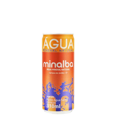 AGUA MINERAL MINALBA COM GÁS LATA 310ML