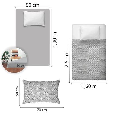 Jogo de Cama Infantil 150 Fios Fiori Solteiro  - Enzo (7687)