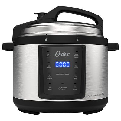 Panela de Pressão Elétrica 5L OPAN920 Oster Preta 127V